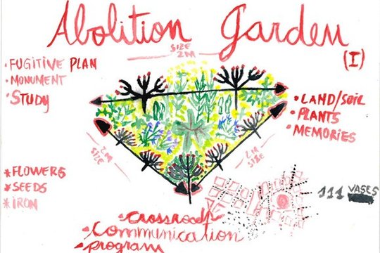 muSa Michelle Mattiuzzi, Abolition Garden, Aquarell auf Papier, 2021 © Studio Musa Michelle Mattiuzzi.