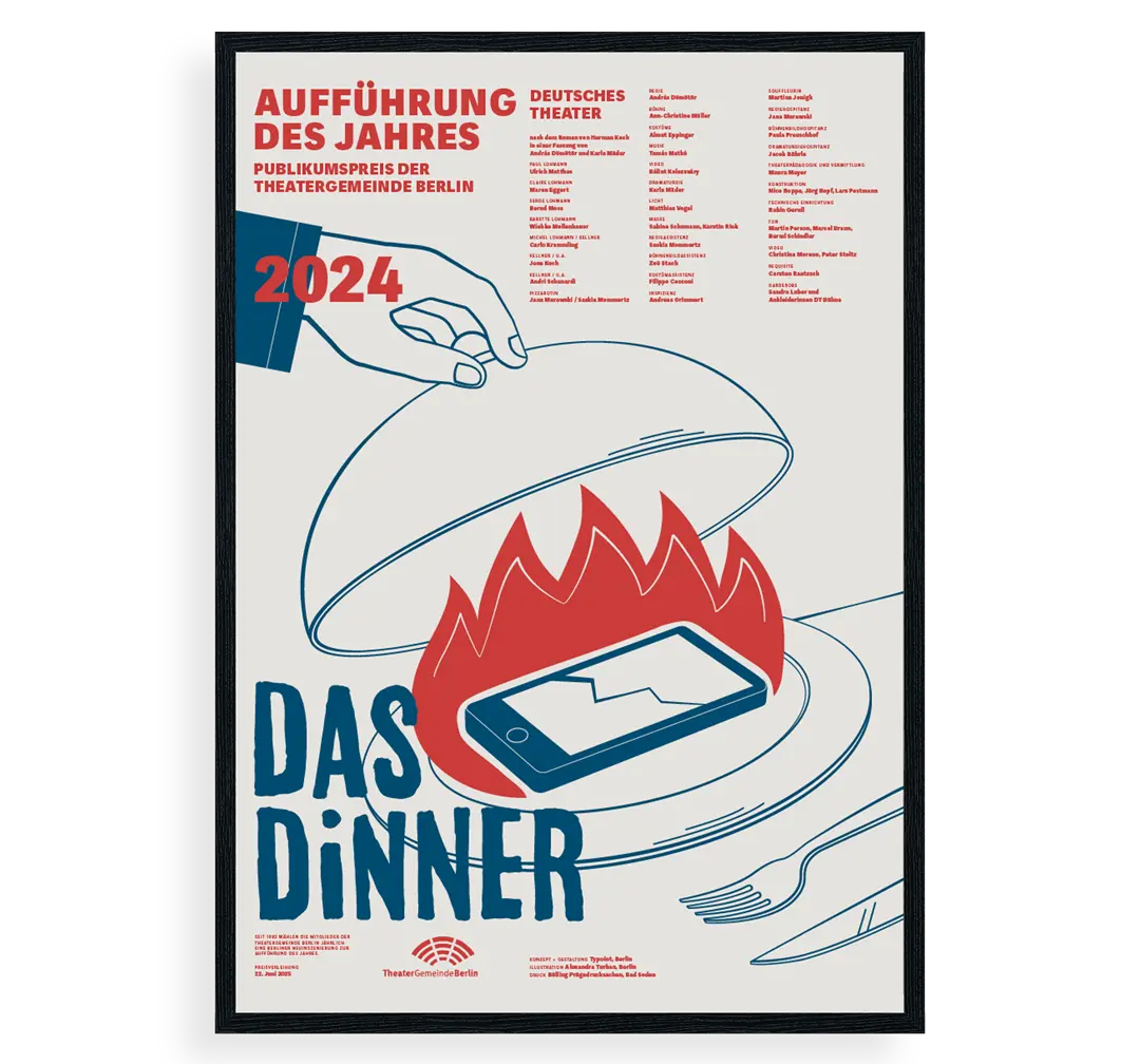 Urkunde Aufführung des Jahres, Das Dinner